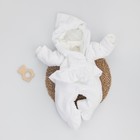 Комбинезон детский KinDerLitto «Леди», рост 56-62 см, цвет белый - Фото 1