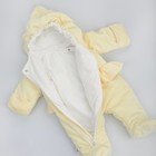 Комбинезон детский KinDerLitto «Леди», рост 56-62 см, цвет жёлтый - Фото 3