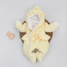 Комбинезон детский KinDerLitto «Леди», рост 56-62 см, цвет жёлтый