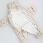 Комбинезон детский KinDerLitto «Топтыжка», рост 62-68 см, цвет бежевый - Фото 4