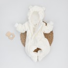 Комбинезон детский KinDerLitto «Топтыжка», рост 56-62 см, цвет молоко - фото 109822126
