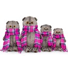 Мягкая игрушка «Басик», в ярко-розовом шарфе, 22 см - Фото 6