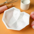 УЦЕНКА Форма для муссовых десертов и выпечки KONFINETTA «Геометрия любви», 21.5×20×6 см, цвет белый - Фото 7