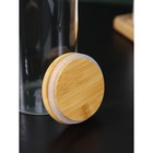 УЦЕНКА Кувшин с бамбуковой крышкой "Эко" 1 л,14х9х21,5 см - Фото 4