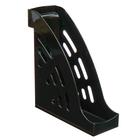 Лоток для бумаг вертикальный СТАММ "Эксперт", черный, ширина 95мм - фото 23975247