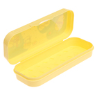 Пенал-футляр 215х90х43 СТАММ "Утки", пластиковый, желтый - фото 24061554