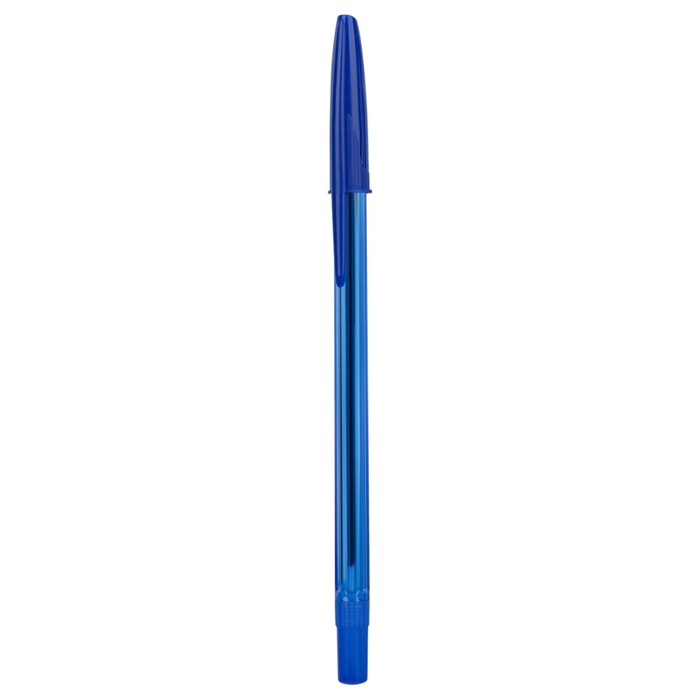 Ручка шариковая СТАММ "111" синяя, узел 1,0мм, тонированный корпус