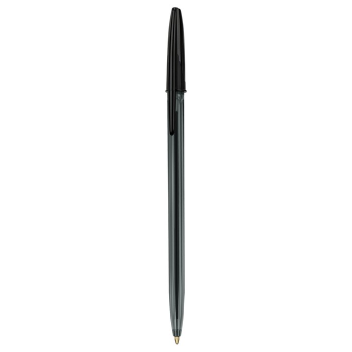 Ручка шариковая, СТАММ "111" черная, узел 1,0мм, тонированный корпус