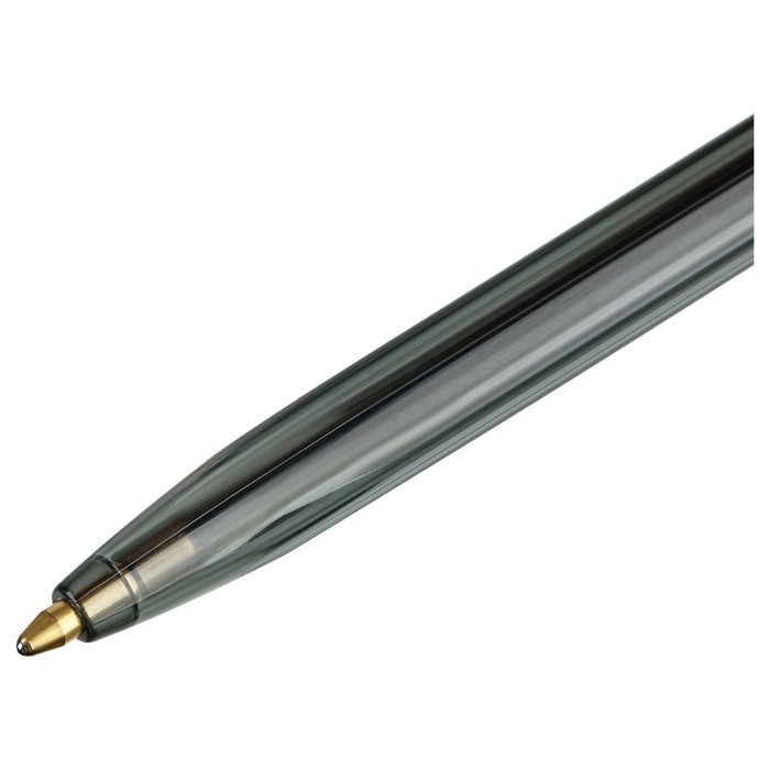 Ручка шариковая, СТАММ "111" черная, узел 1,0мм, тонированный корпус