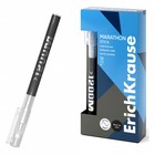 Ручка-роллер ErichKrause "Marathon Stick" черная, узел 0.5 мм, мягкое и тонкое письмо - фото 51504388