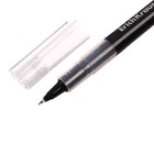 Ручка-роллер ErichKrause "Marathon Stick" черная, узел 0.5 мм, мягкое и тонкое письмо - Фото 5