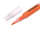 Маркер текстовыделитель 0.5-3.5 мм ErichKrause Visioline V-16 Brush Neon, двухсторонний, оранжевый неон, чернила на водной основе - Фото 5