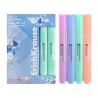 Маркер текстовыделитель ErichKrause Visioline V-17 Pastel Bloom, 4.5 мм, чернила на водной основе, МИКС 10474239 - фото 13660566