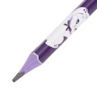 Карандаш чернографитный с ластиком ErichKrause "Space Anime", НВ, грифель d=2,2 мм, пластик, трехгранные в тубусе (комплект 42 шт) - фото 24092779