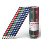 Карандаш чернографитных ErichKrause «Deep Classic triangular», НВ, грифель d=2.2 мм, дерево, трехгранный, в тубусе, микс - Фото 3