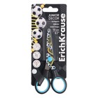 Ножницы детские 13 см ErichKrause Junior Decor "Sport DNA", с принтом на лезвиях, блистер - фото 9665324