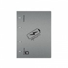 Тетрадь на кольцах А5 100 листов клетка ErichKrause IQ FineLine Life Style пластиковая обложка серебрянная, блок офсет 80 г/м², белизна 100% микс - фото 9665342