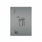 Тетрадь на кольцах А5 100 листов клетка ErichKrause IQ FineLine Life Style пластиковая обложка серебрянная, блок офсет 80 г/м², белизна 100% микс - фото 9665344