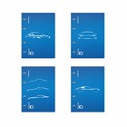 Тетрадь на кольцах А5 100 листов клетка ErichKrause IQ FineLine Mirage пластиковая обложка синяя, блок офсет 80 г/м², белизна 100% микс - фото 26216930