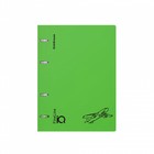 Тетрадь на кольцах А5 100 листов клетка ErichKrause IQ FineLine Motion пластиковая обложка зеленая, блок офсет 80 г/м², белизна 100% микс - фото 9665365
