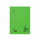 Тетрадь на кольцах А5 100 листов клетка ErichKrause IQ FineLine Motion пластиковая обложка зеленая, блок офсет 80 г/м², белизна 100% микс - Фото 3