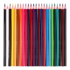 Карандаши цветные 24 цвета ErichKrause Safari, дерево, трёхгранные, с европодвесом - Фото 3