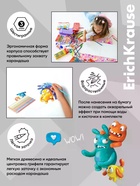 Карандаши акварельные 12 цветов ErichKrause Jolly Friends, дерево, шестигранные с кисточкой, европодвес - Фото 5