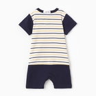 Песочник детский, цвет желтый-полоска, рост 62 (1-3 мес) - фото 24076371