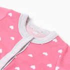 Комбинезон детский, цвет розовый, рост 62 (1-3 мес) - фото 24076372