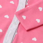 Комбинезон детский, цвет розовый, рост 62 (1-3 мес) - фото 24076373