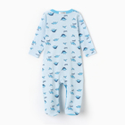 Комбинезон детский, цвет белый, рост 62 (1-3 мес) - фото 24004428