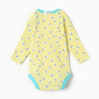 Боди детское, цвет желтый, рост 74 (6-9 мес) - фото 24076399