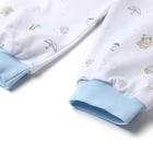 Пижама детская, цвет, белый/голубой, рост 98 (3 г) - фото 24076425