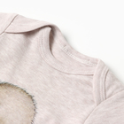 Боди детское, цвет бежевый-меланж, рост 74 (6-9 мес) - фото 26030049