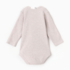 Боди детское, цвет бежевый-меланж, рост 74 (6-9 мес) - фото 26030052