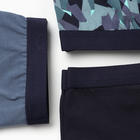 Набор детских трусов боксеры (3 шт), цвет голубой/синий/камуфляж, рост 110-116 - фото 24076442