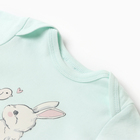 Боди детское, цвет мятный, рост 62 (1-3 мес) - Фото 2