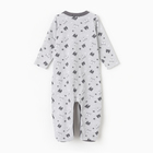 Комбинезон детский, цвет серый, рост 68 (3-6 мес) - фото 24076461