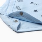 Боди детское, цвет голубой, рост 80 (9-12 мес) - фото 24076479