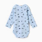 Боди детское, цвет голубой, рост 80 (9-12 мес) - фото 24076480