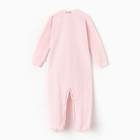 Комбинезон детский, цвет розовый, рост 74 (6-9 мес) - фото 24076490