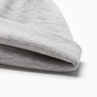 Шапочка детская, цвет серый-меланж, размер 46-48 (1-2 г) - фото 24535079