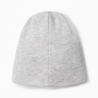 Шапочка детская, цвет серый-меланж, размер 46-48 (1-2 г) - фото 24535080