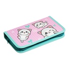 Пенал школьный, 1 секция, 11.5×20.5×3 см «Котики» - Фото 3