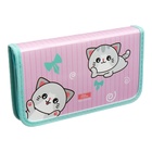 Пенал школьный, 1 секция, 11.5×20.5×3 см «Котики» - Фото 4