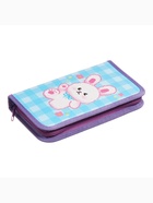 Пенал школьный, 1 секция, 11.5×20.5×3 см «Зайка» - Фото 3