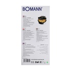 Вафельница электрическая Bomann WA 5018 CB, 1200 Вт, бельгийские вафли, чёрная - фото 9665630