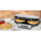 Вафельница электрическая Clatronic WA 3745, 1200 Вт, бельгийские вафли, серебристая - Фото 3