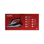 Утюг Solac Optima Perfect PV2014, керамическая подошва, 2600 Вт, 35 г/мин, 380 мл, красный - Фото 7