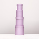 Набор шляпных коробок 4 в 1 "Светлая сирень" 20 × 20 х 20 ‒13 × 13 см - Фото 3